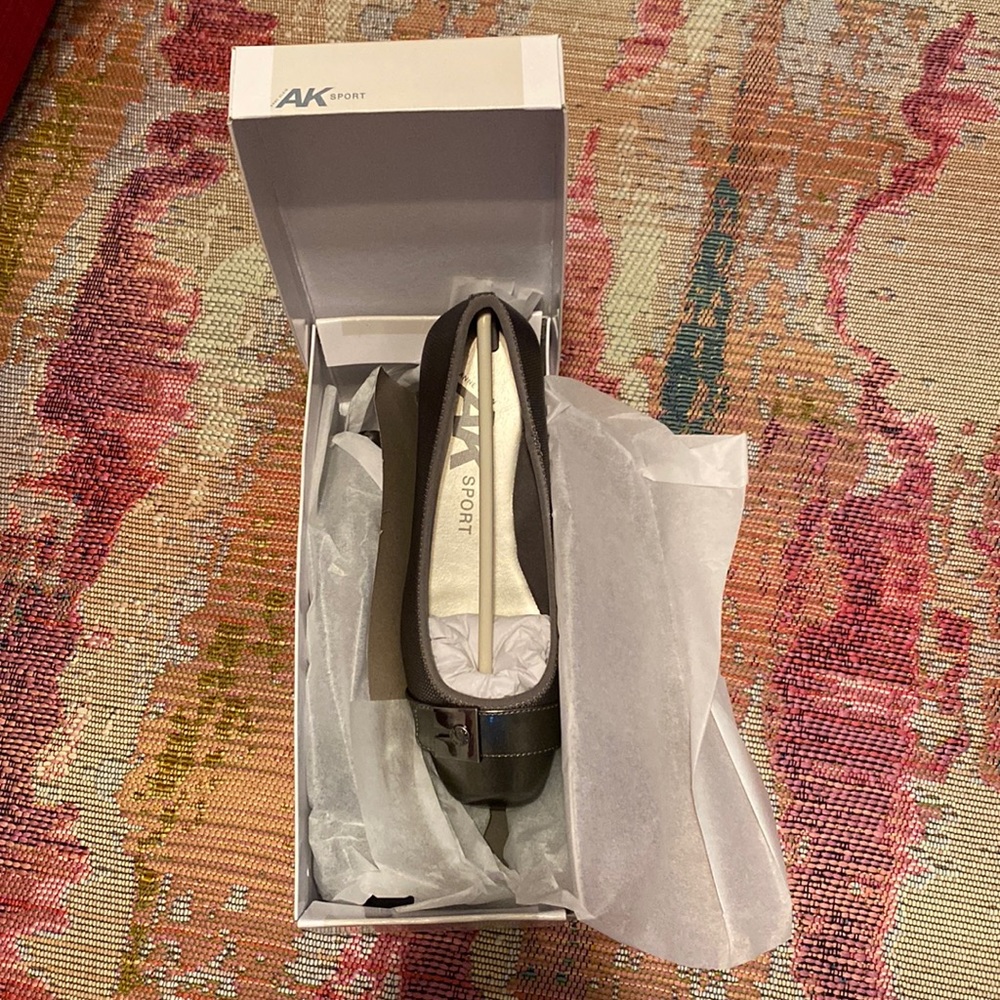 Pewter Metallic Anne Klein Sport Ursala Ballet Flat